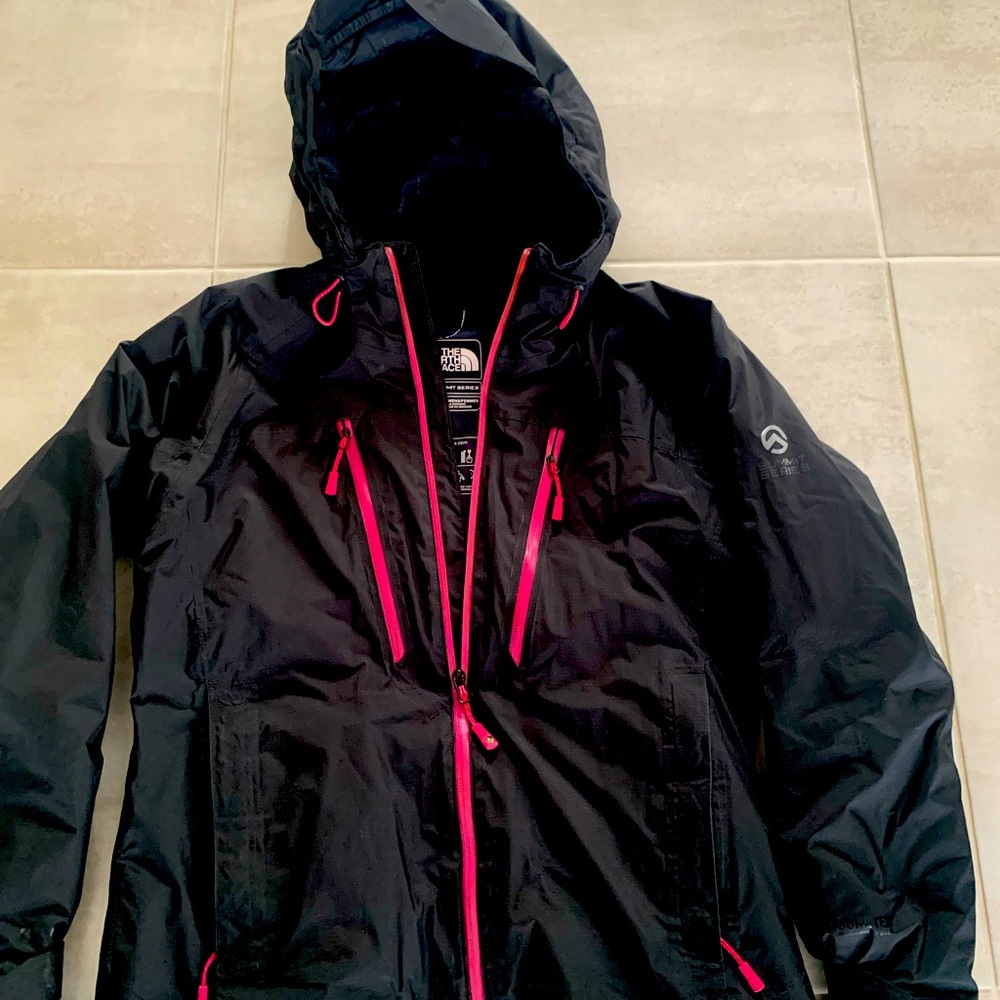 The North Face Black Jacket with Pink Details